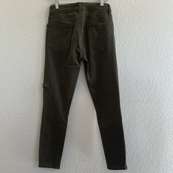 PAIGE Women's Daryn Zip Ankle Jeans-Olive Leaf - Picture 8 of 8